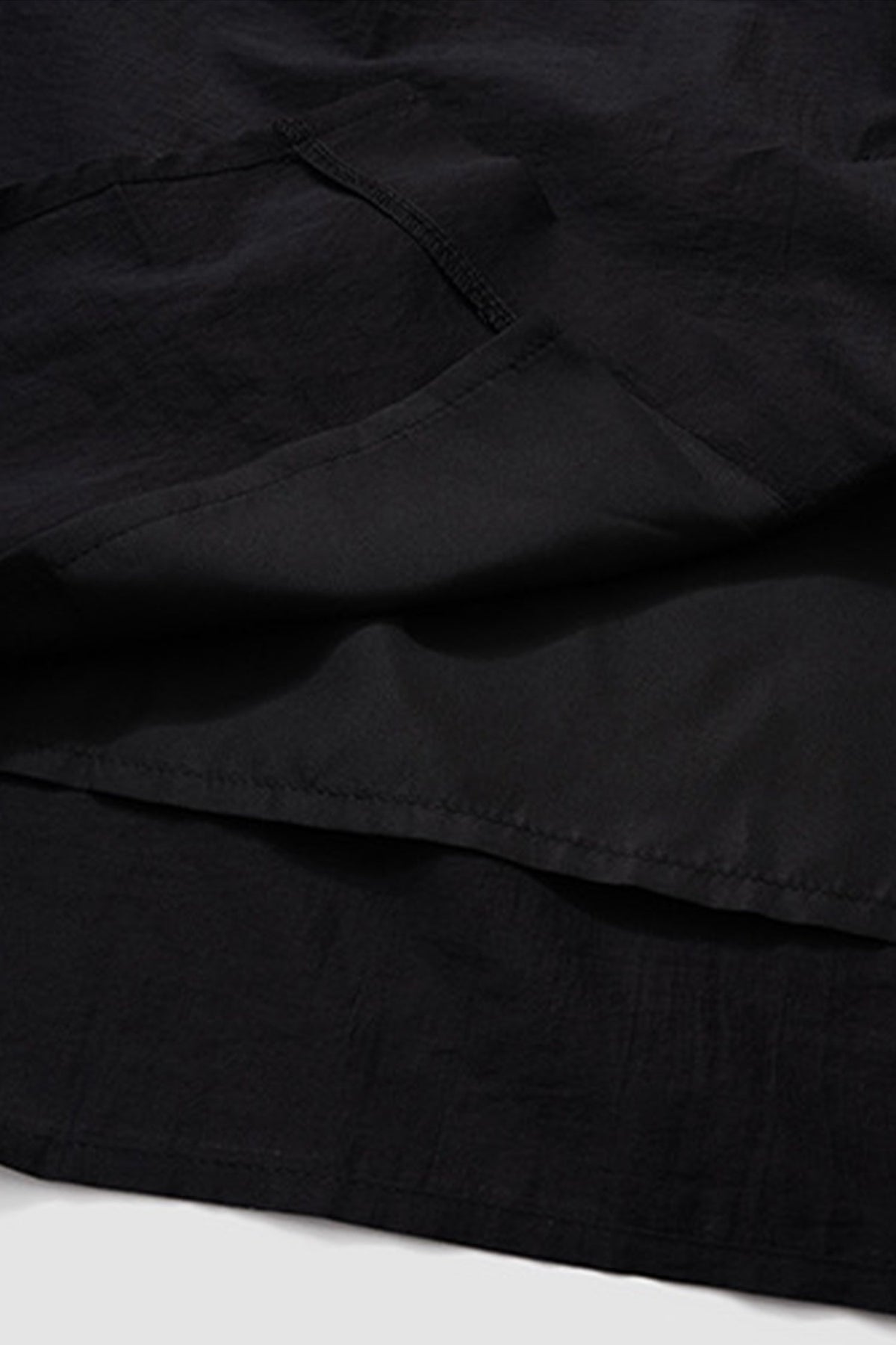 Cotton Blend High Waist Cocoon Midi Skirt