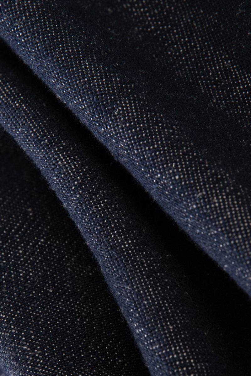 Denim Sleeveless A-Line Midi Dress
