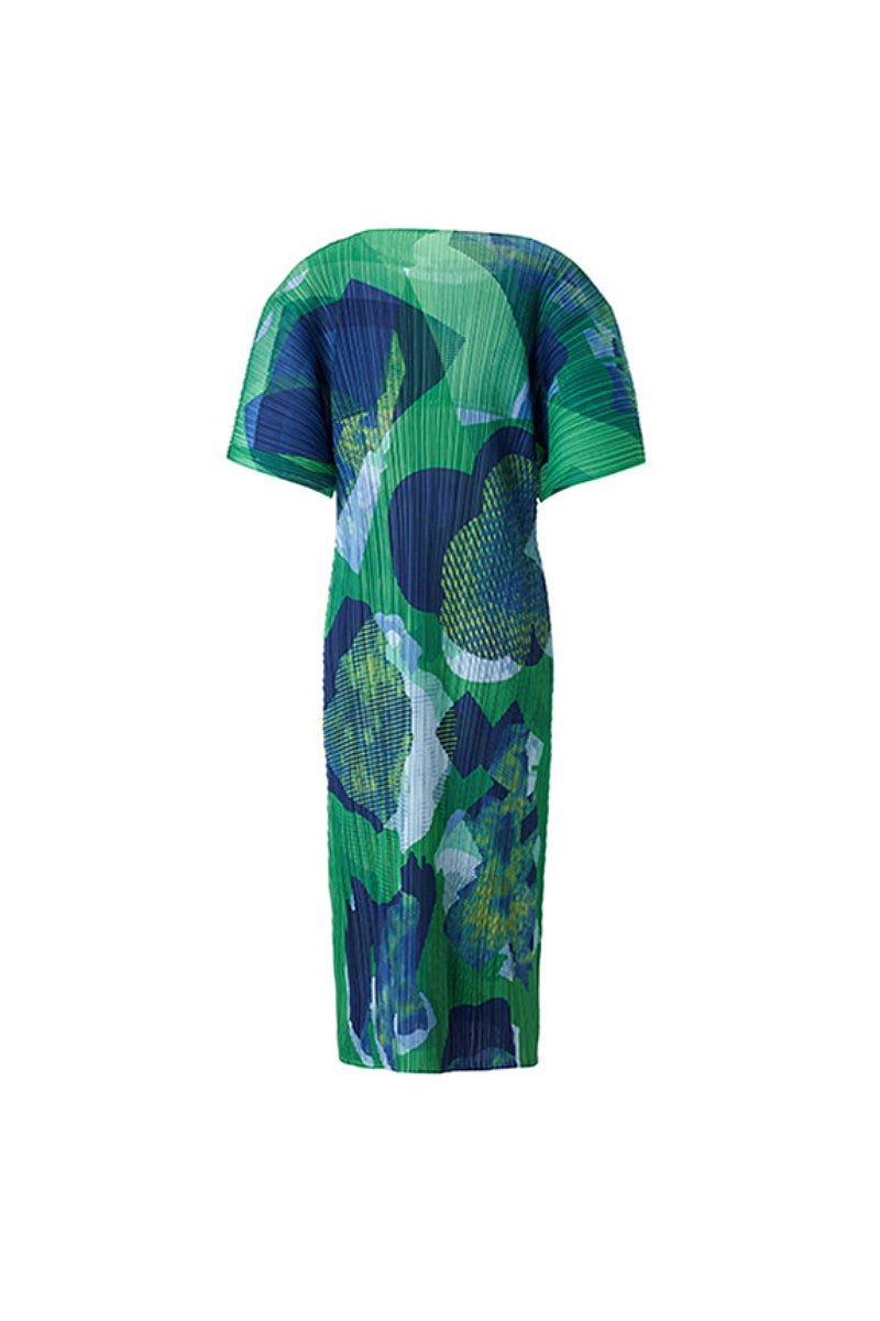 Designer Inspired Pleated Floral Midi Dress