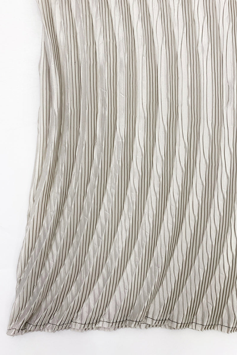 Designer Inspired Pleated Ombre Sleeveless Maxi Dress
