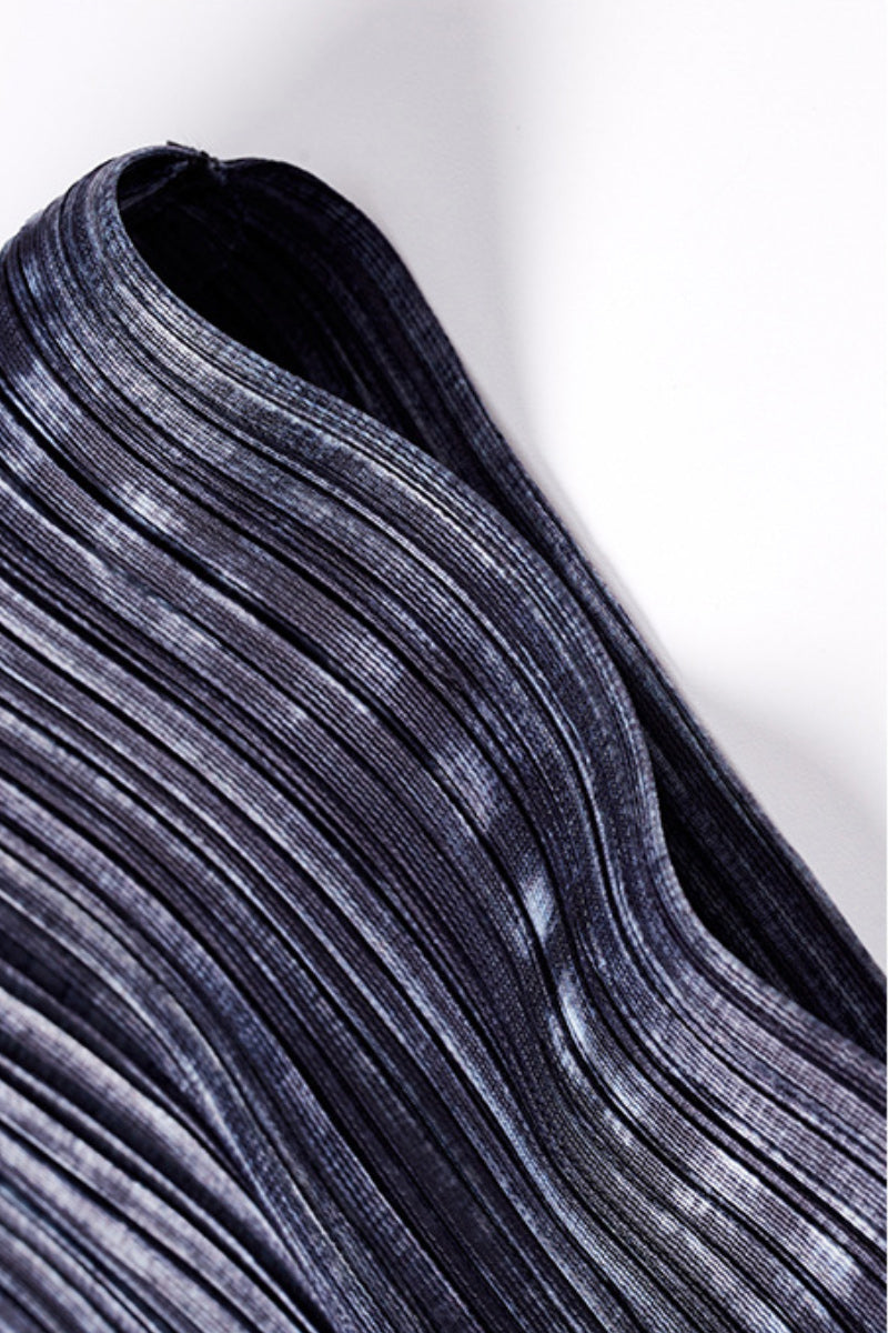 Designer Inspired Pleated Sleeveless Midi Dress