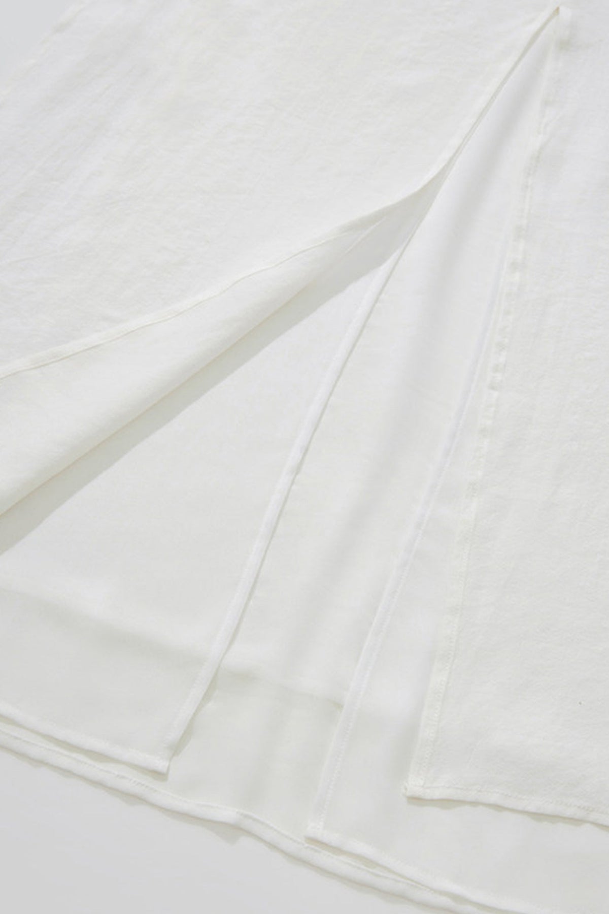 Flowy A-Line High Wasit Tencel Maxi Skirt with Slits