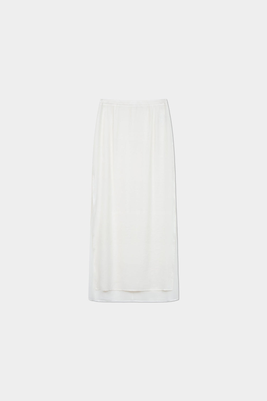 Flowy A-Line High Wasit Tencel Maxi Skirt with Slits