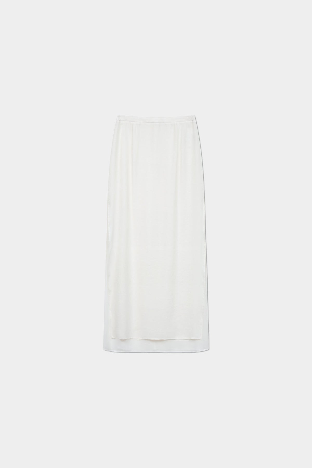 Flowy A-Line High Wasit Tencel Maxi Skirt with Slits