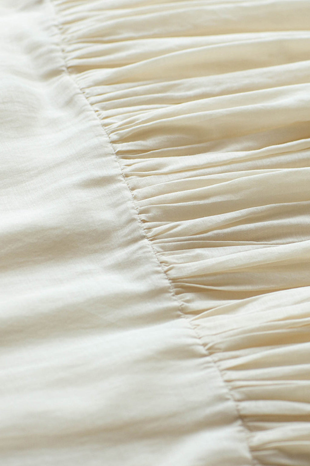 Flowy Cotton-Silk Empire Waist A-Line Maxi Dress