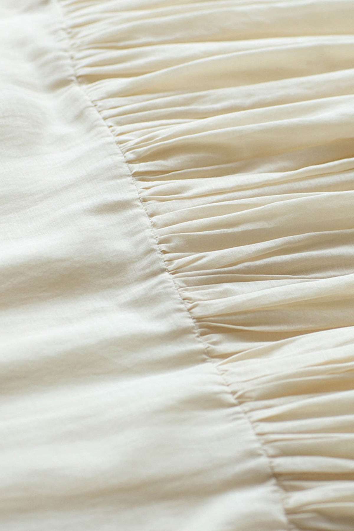 Flowy Cotton-Silk Empire Waist A-Line Maxi Dress