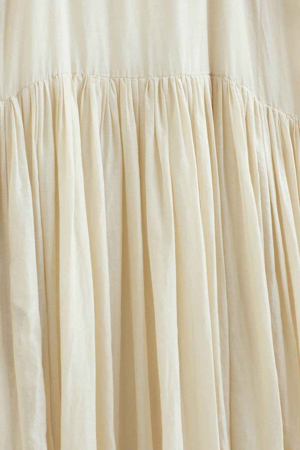 Flowy Cotton-Silk Empire Waist A-Line Maxi Dress