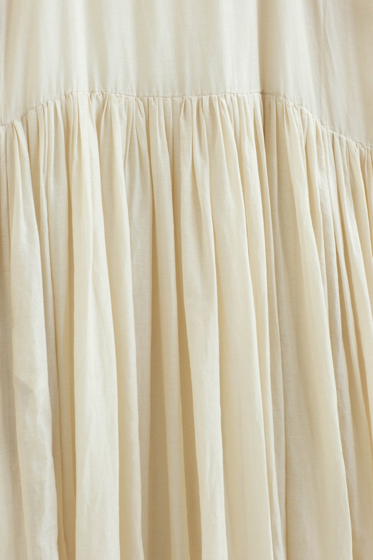 Flowy Cotton-Silk Empire Waist A-Line Maxi Dress