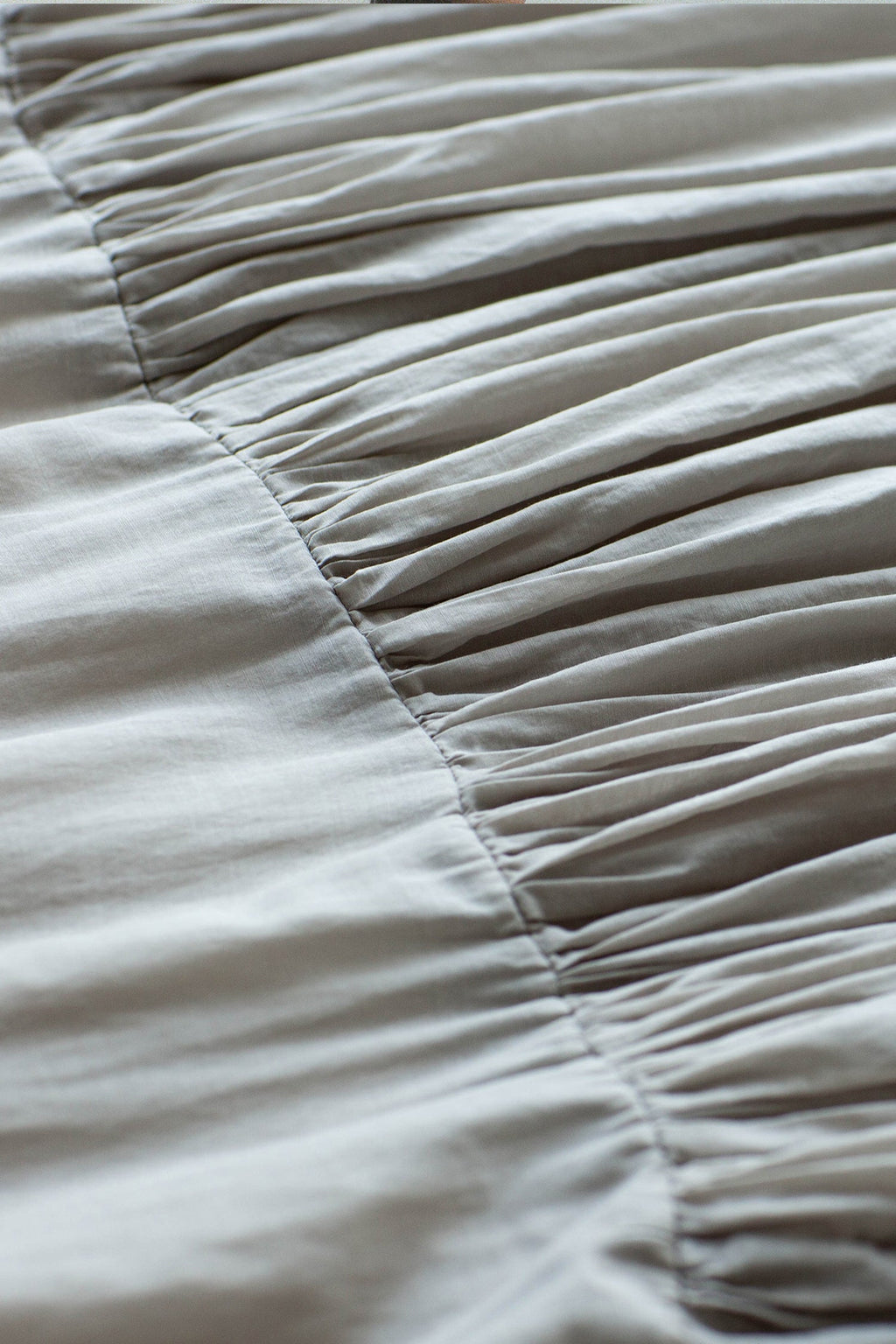 Flowy Cotton-Silk Empire Waist A-Line Maxi Dress