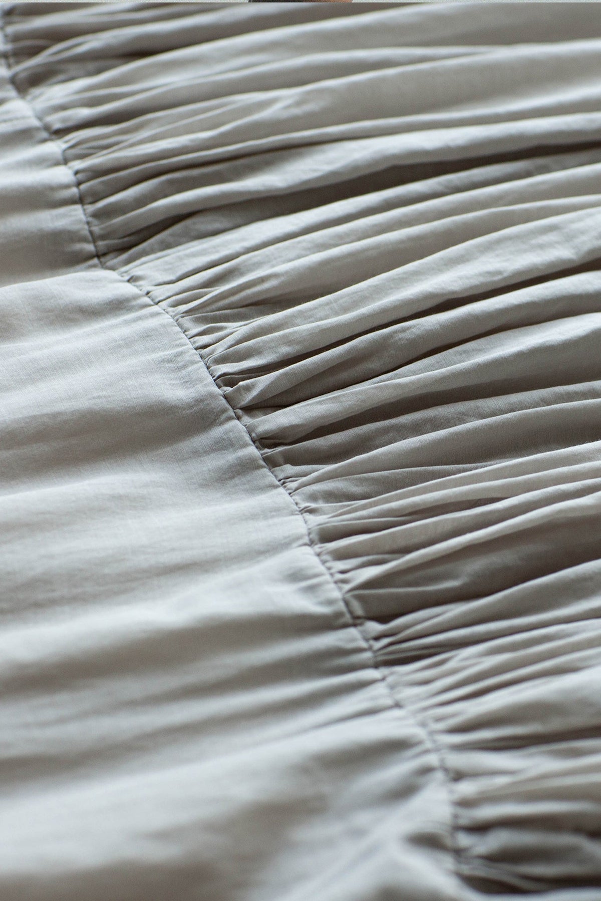 Flowy Cotton-Silk Empire Waist A-Line Maxi Dress