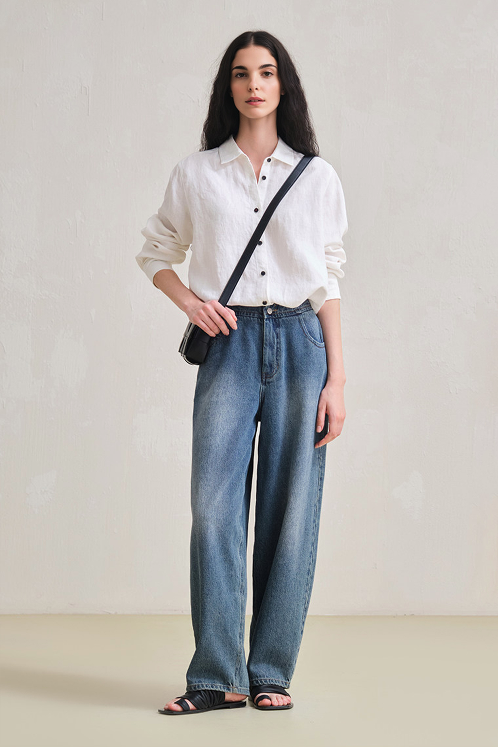 French 28 Count 100% Hemp White Shirt