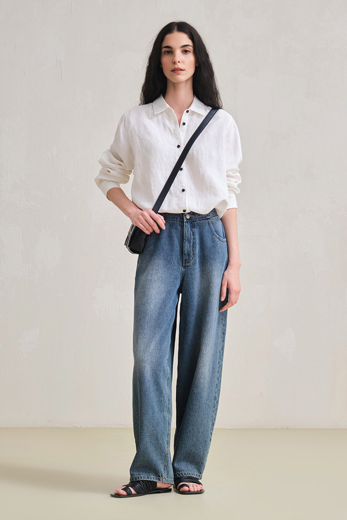 French 28 Count 100% Hemp White Shirt