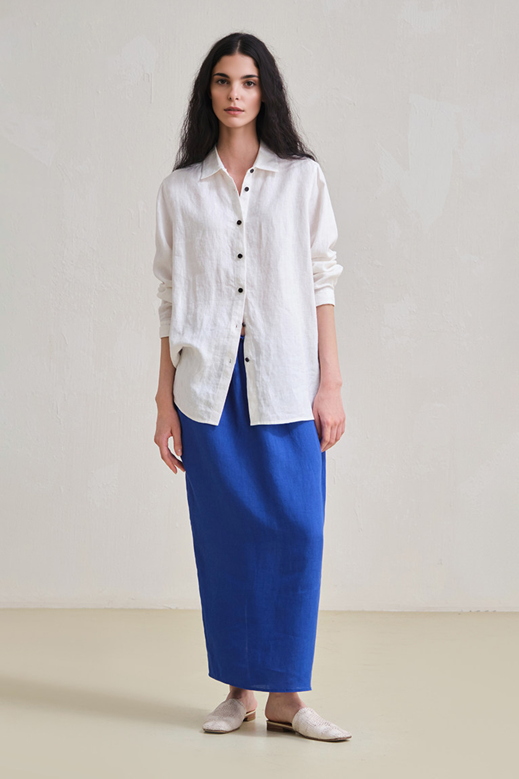 French 28 Count 100% Hemp White Shirt