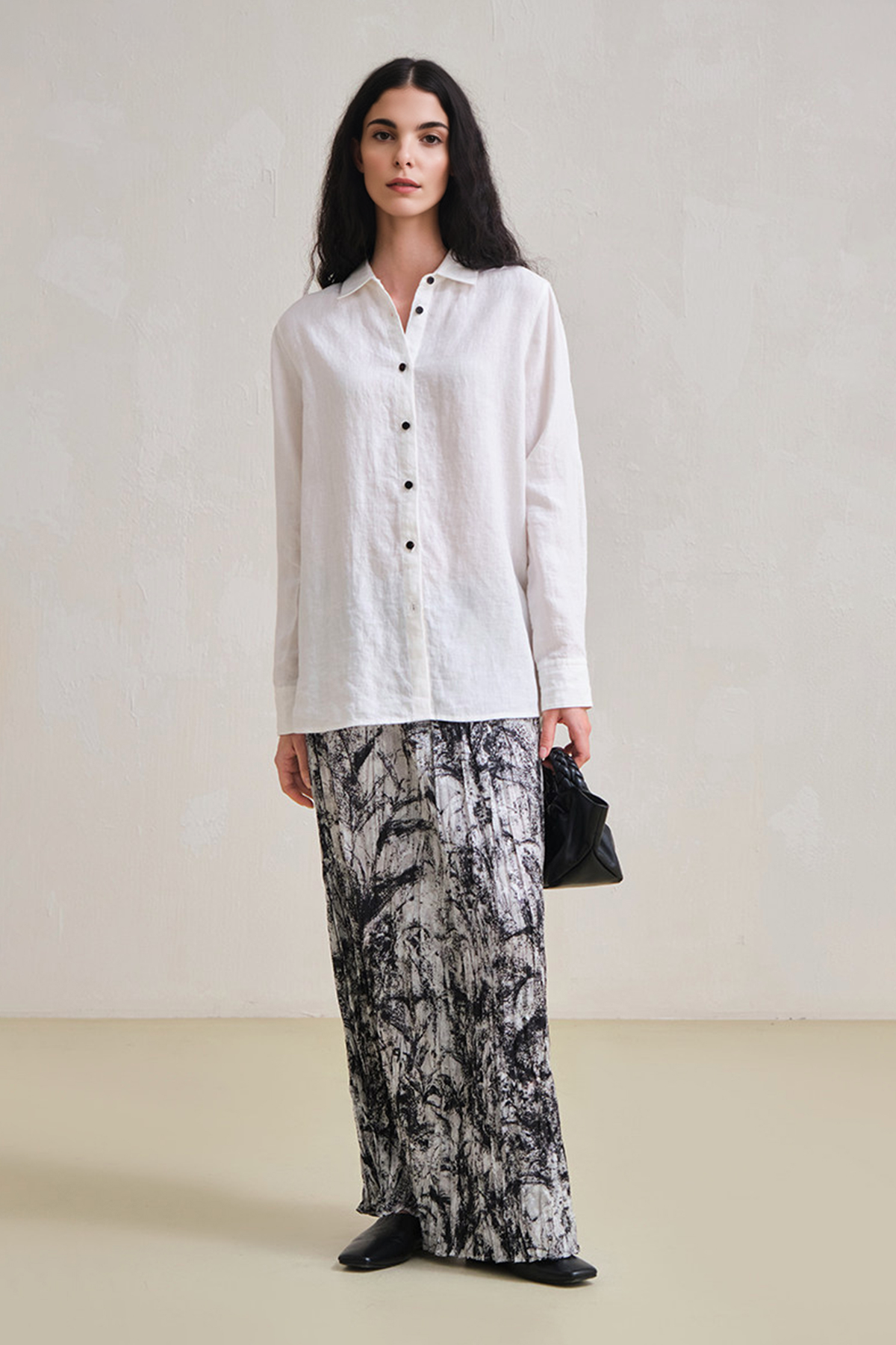 French 28 Count 100% Hemp White Shirt