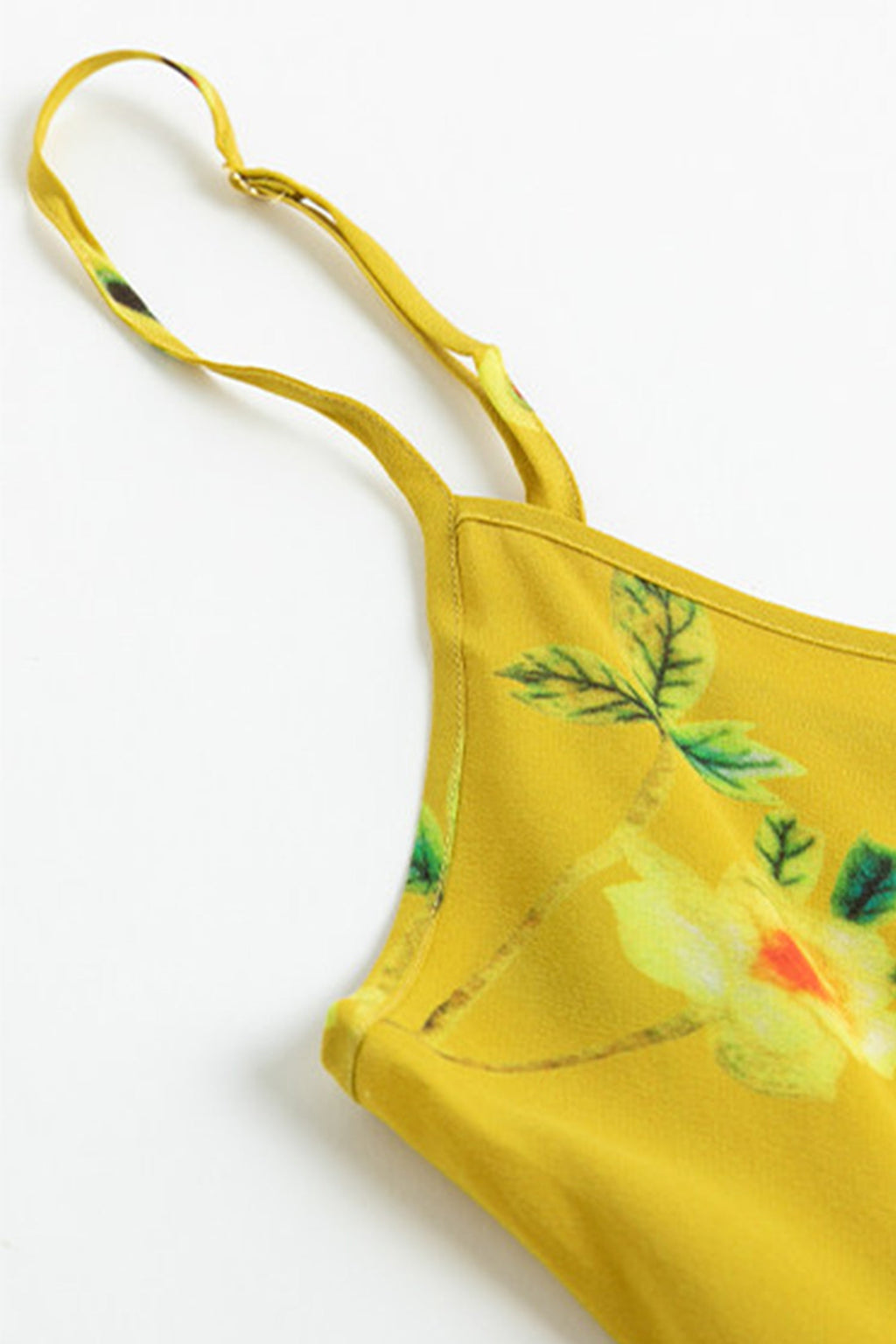 French Inspired Mulberry Silk Printed Vacation Slip Dress