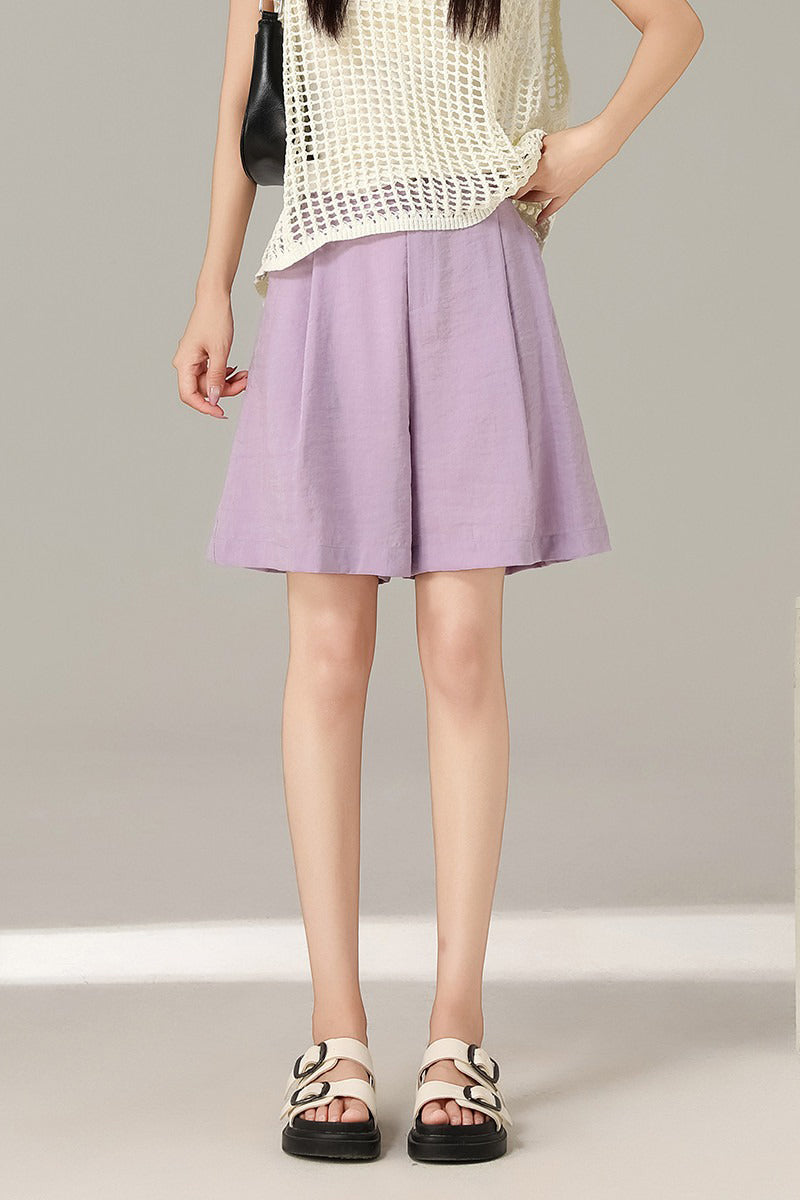 High Waist Business Casual Bermuda Shorts