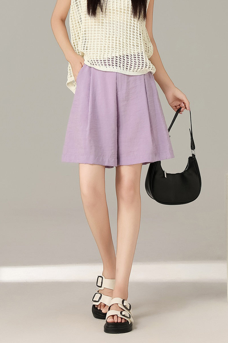 High Waist Business Casual Bermuda Shorts