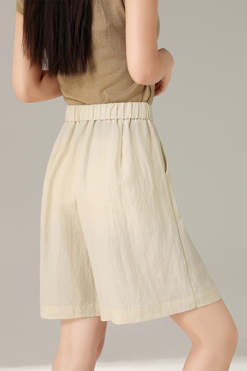 High Waist Business Casual Bermuda Shorts
