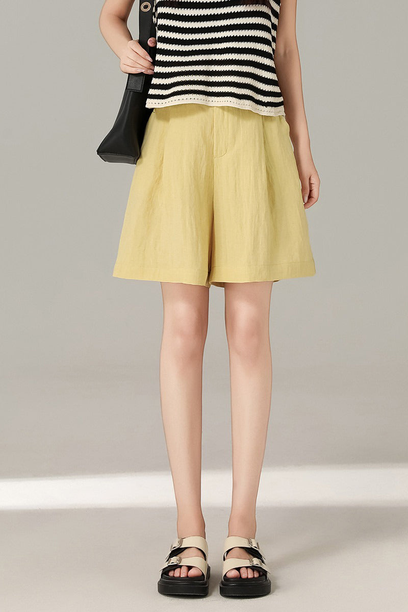 High Waist Business Casual Bermuda Shorts
