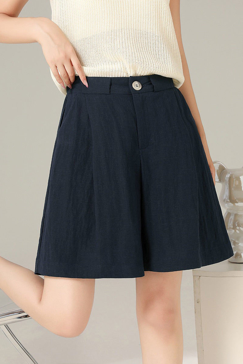 High Waist Business Casual Bermuda Shorts