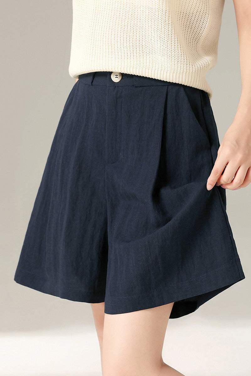 High Waist Business Casual Bermuda Shorts