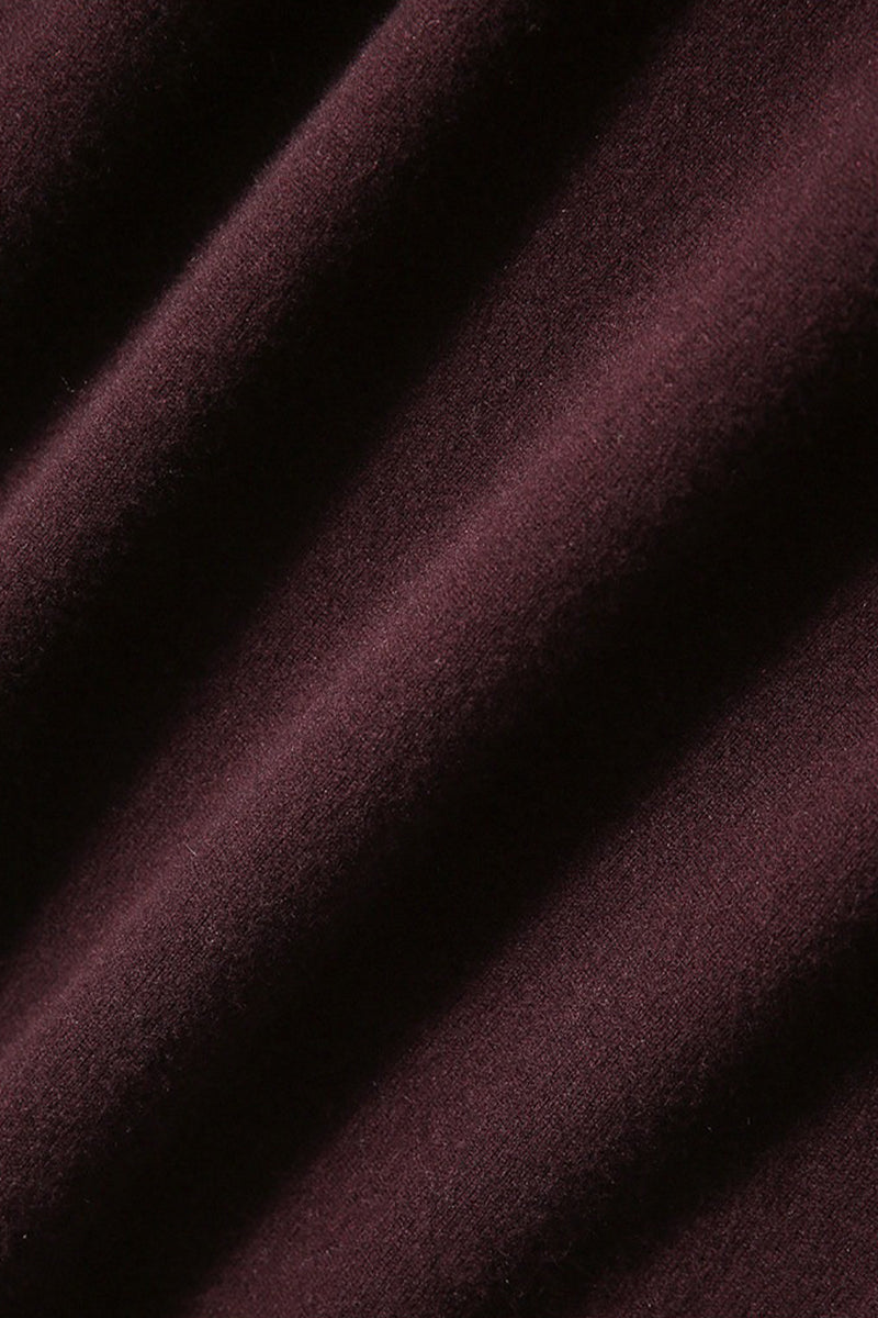 Italian-Spun Cashmere-Wool Belted Long Sleeve Midi Sweater Dress