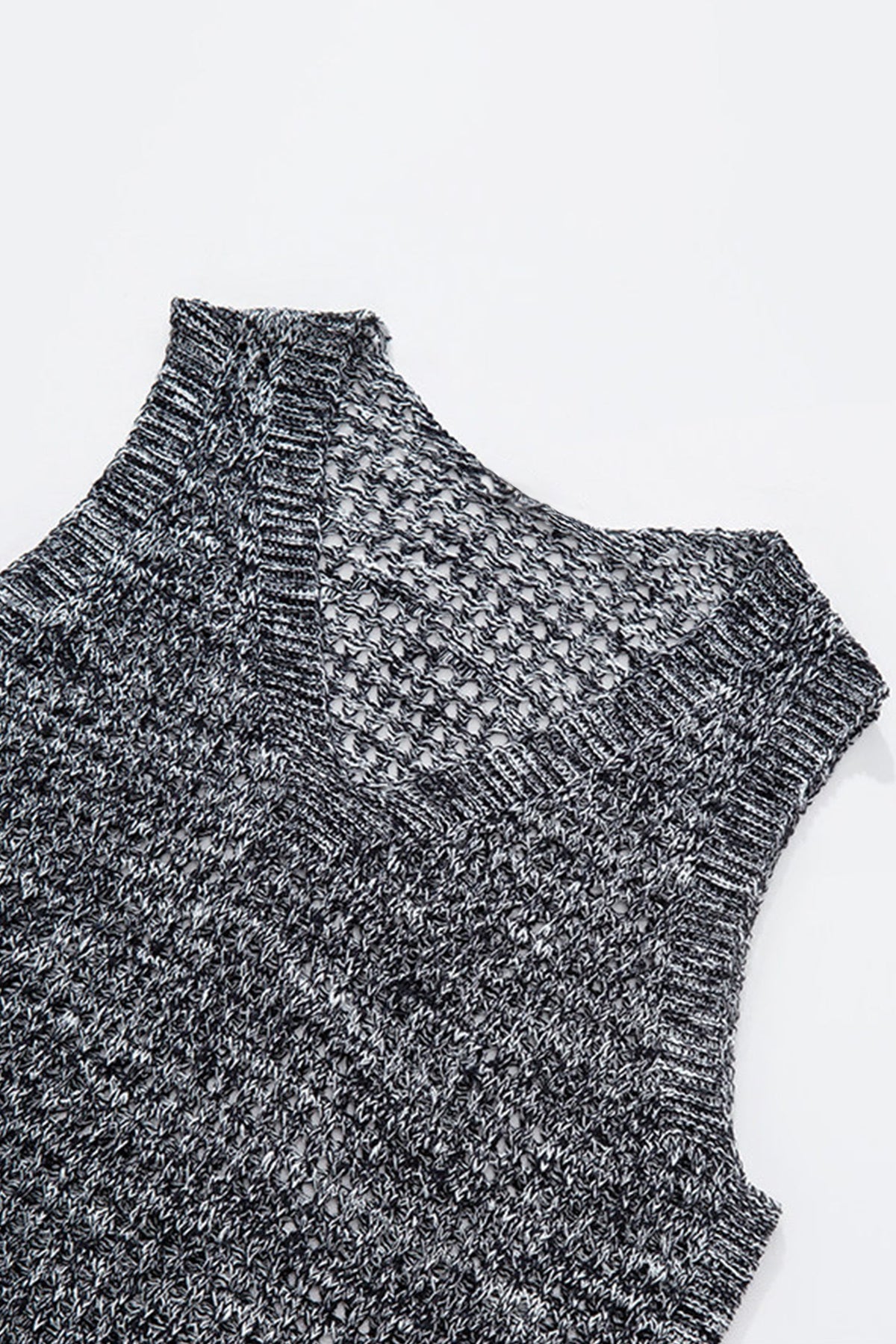 Lightweight Linen-Cotton Crochet Cover-Up Tank Top