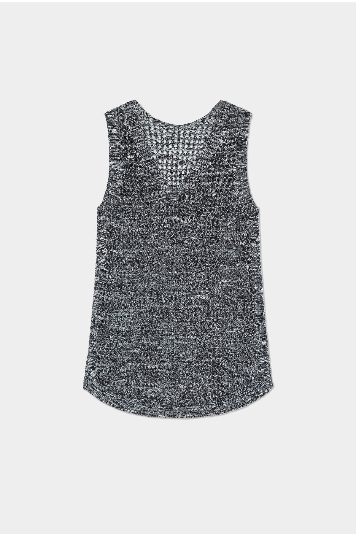 Lightweight Linen-Cotton Crochet Cover-Up Tank Top