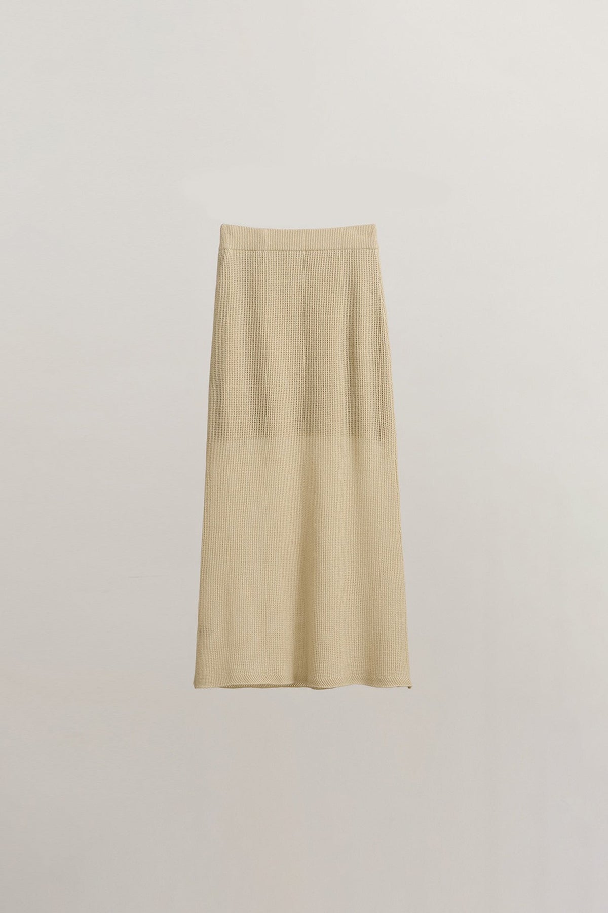 Lightweight Wool Open Knit Sweater Skirt