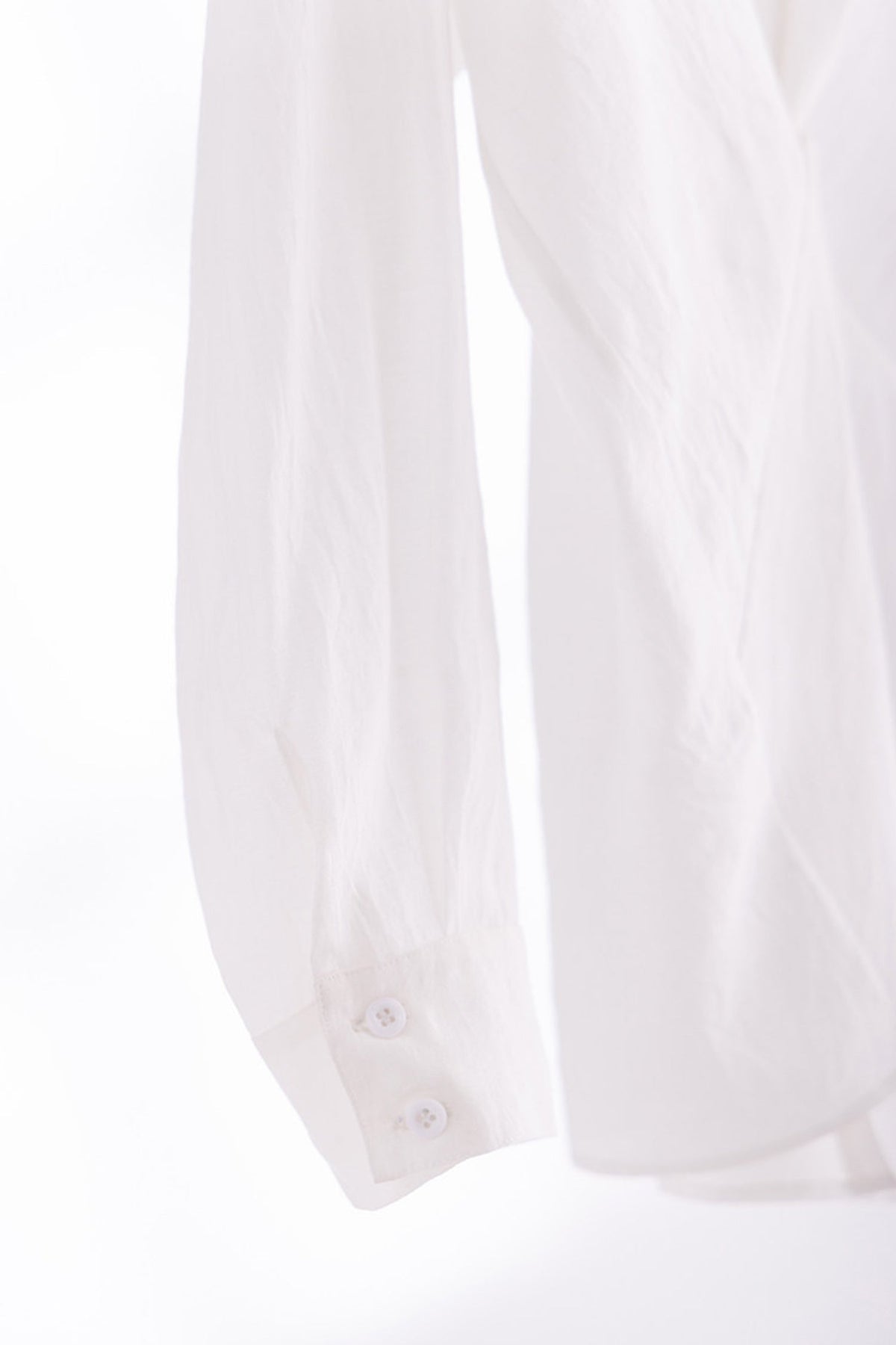 Long Sleeve Sunscreen Tencel Shirt With French Twist