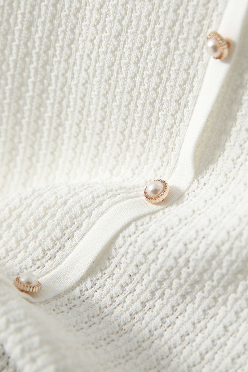 Machine Washable Silk Blend Short-Sleeve Knit Top