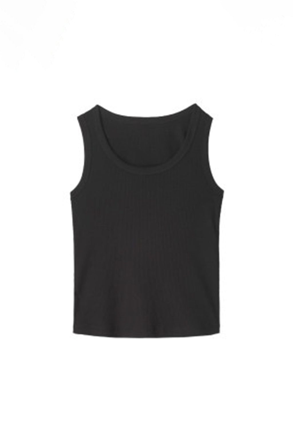 Organic Cotton Ribbed U-Neck Tank Top