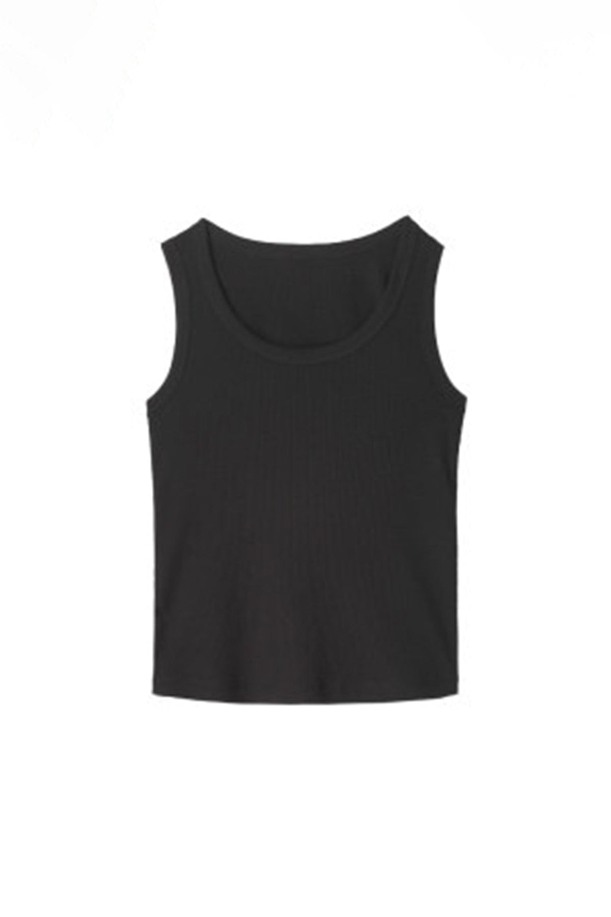 Organic Cotton Ribbed U-Neck Tank Top