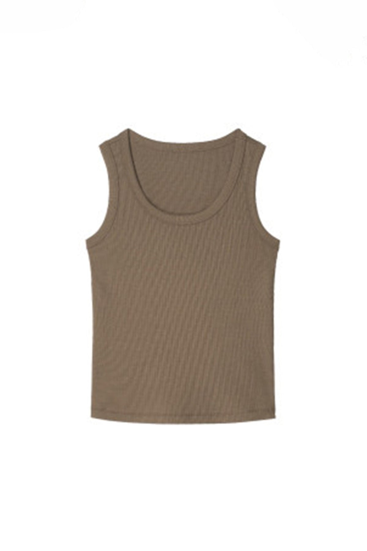 Organic Cotton Ribbed U-Neck Tank Top