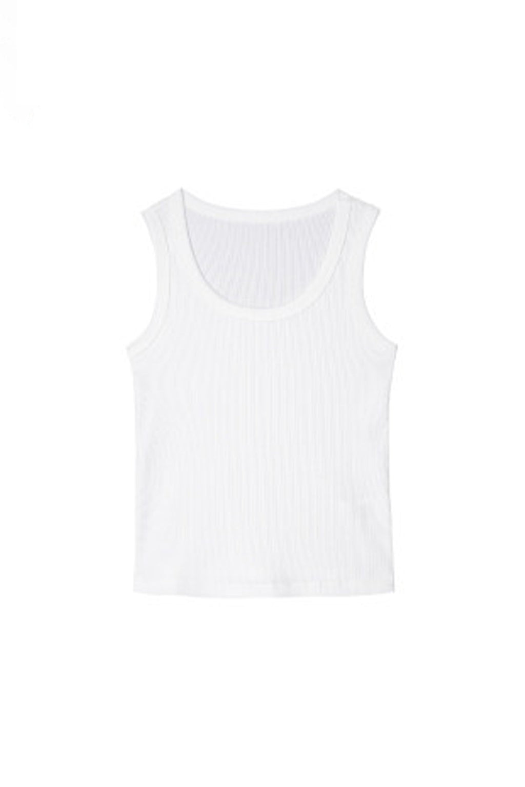 Organic Cotton Ribbed U-Neck Tank Top