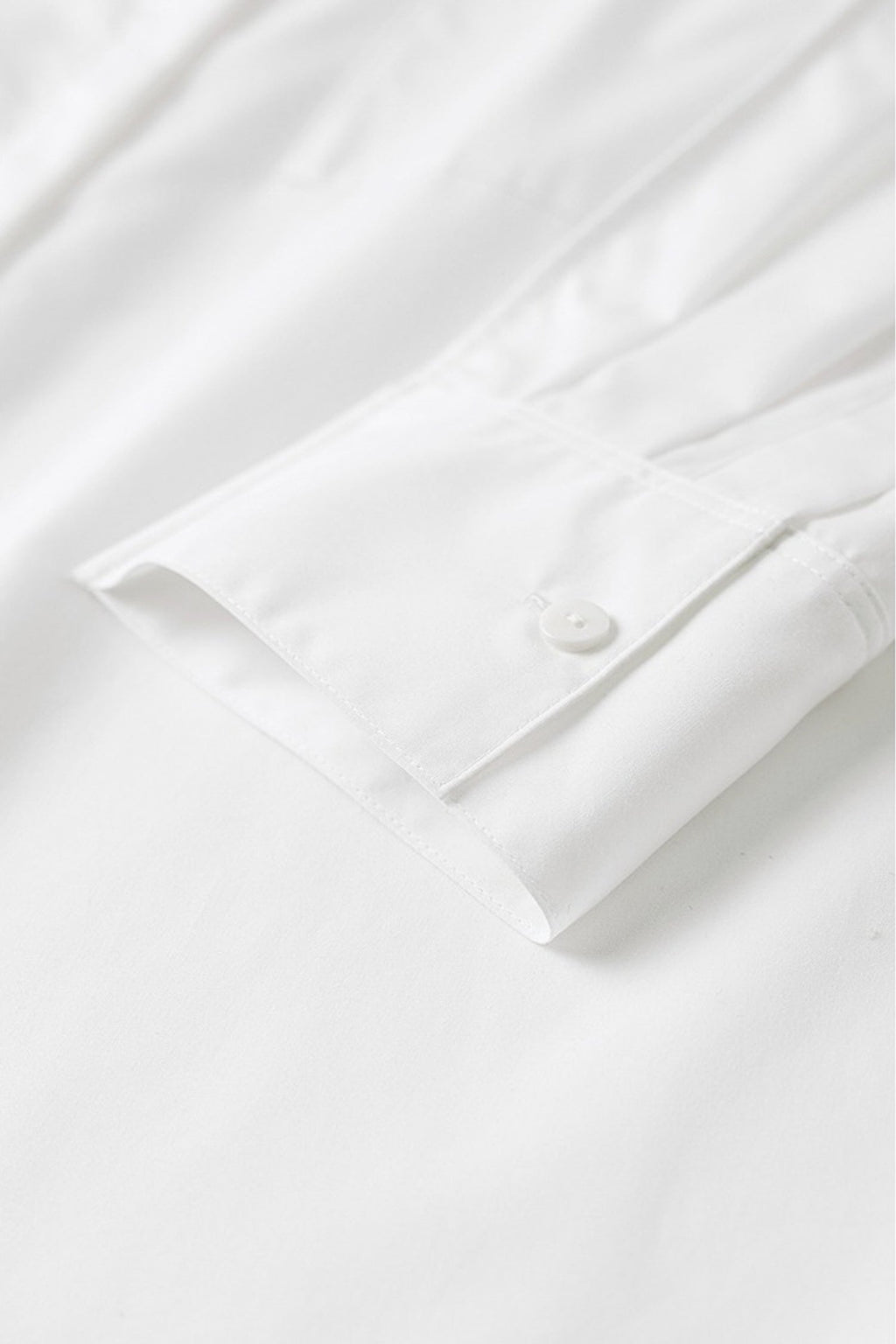 Oversized Fine Cotton Poplin Button-Up Shirt