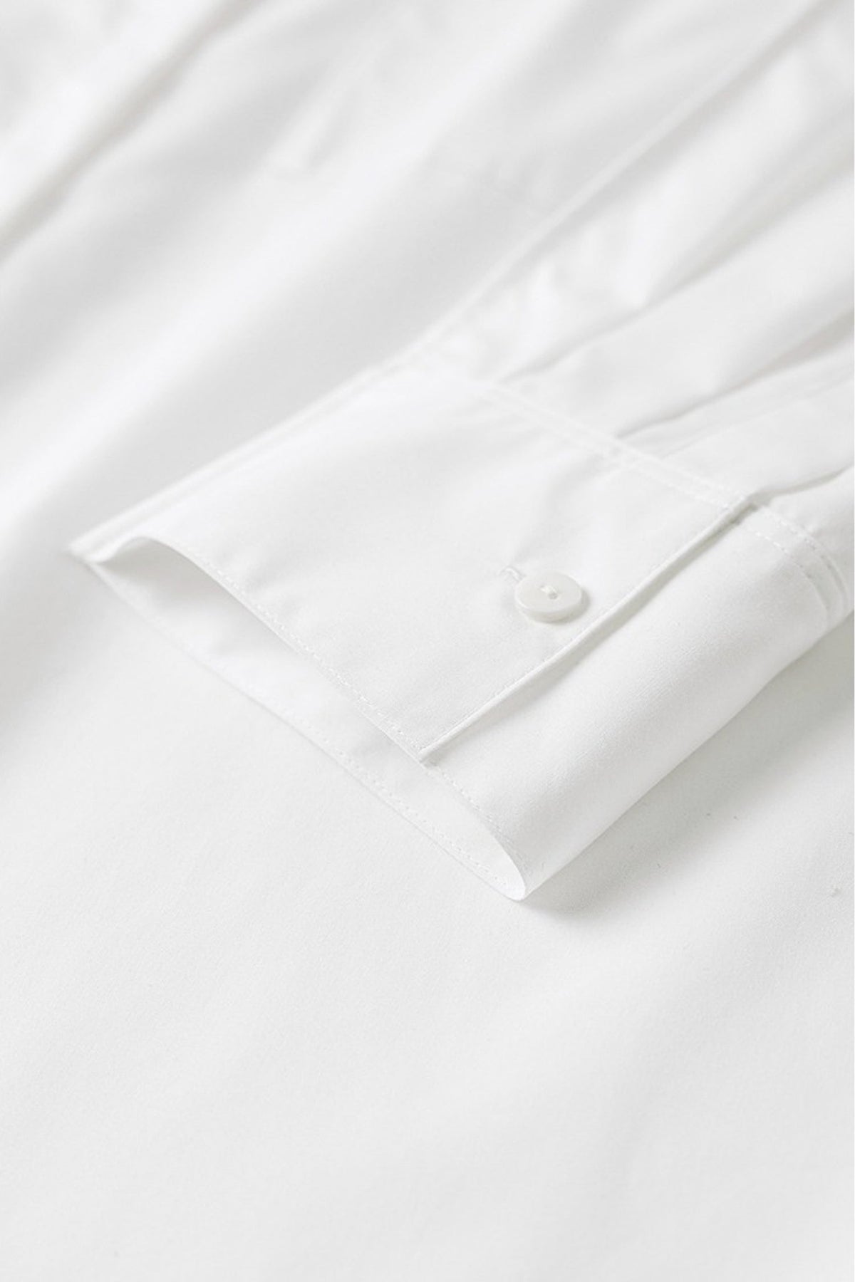 Oversized Fine Cotton Poplin Button-Up Shirt