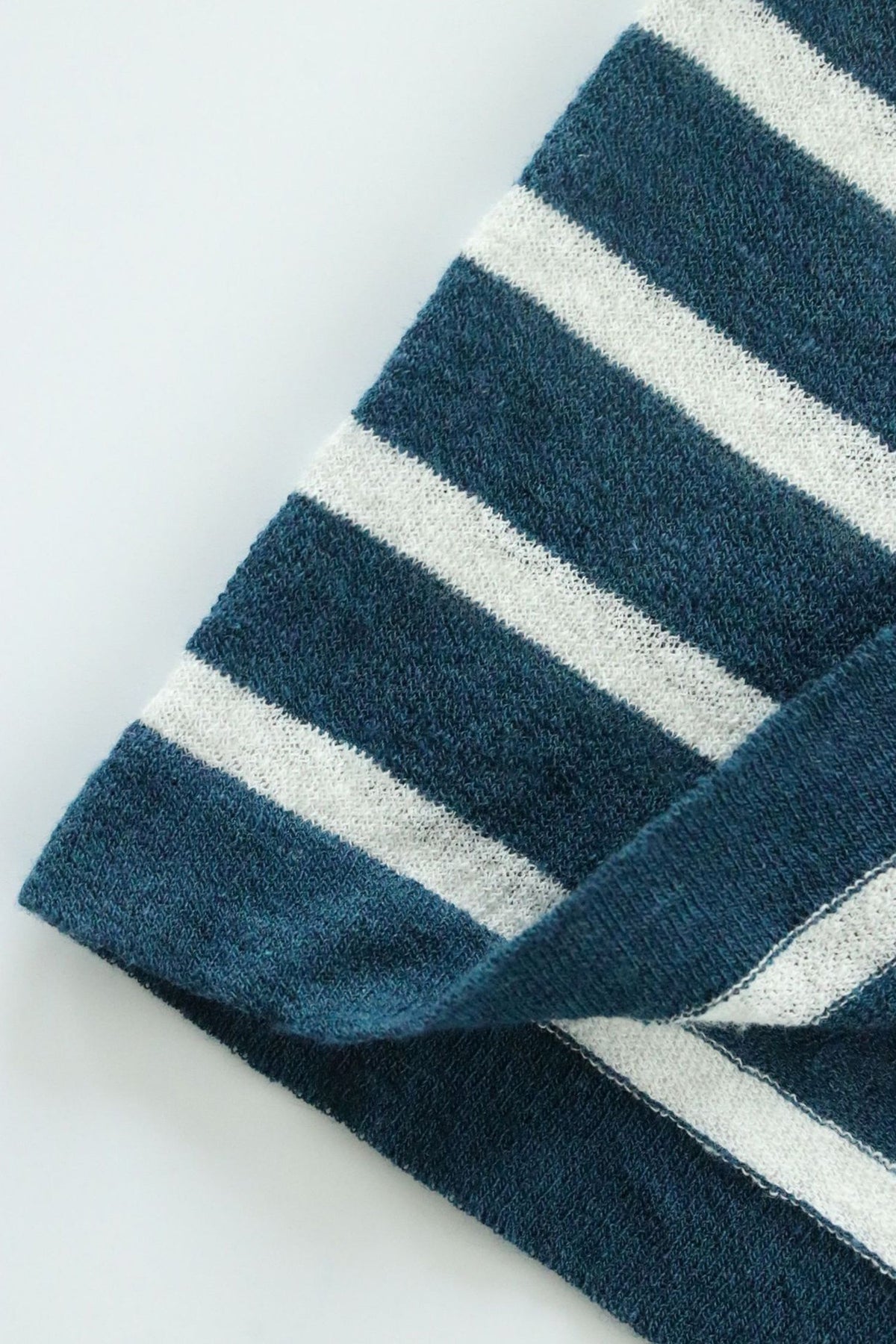 Oversized Japanese Linen Striped Long Sleeve T-Shirt
