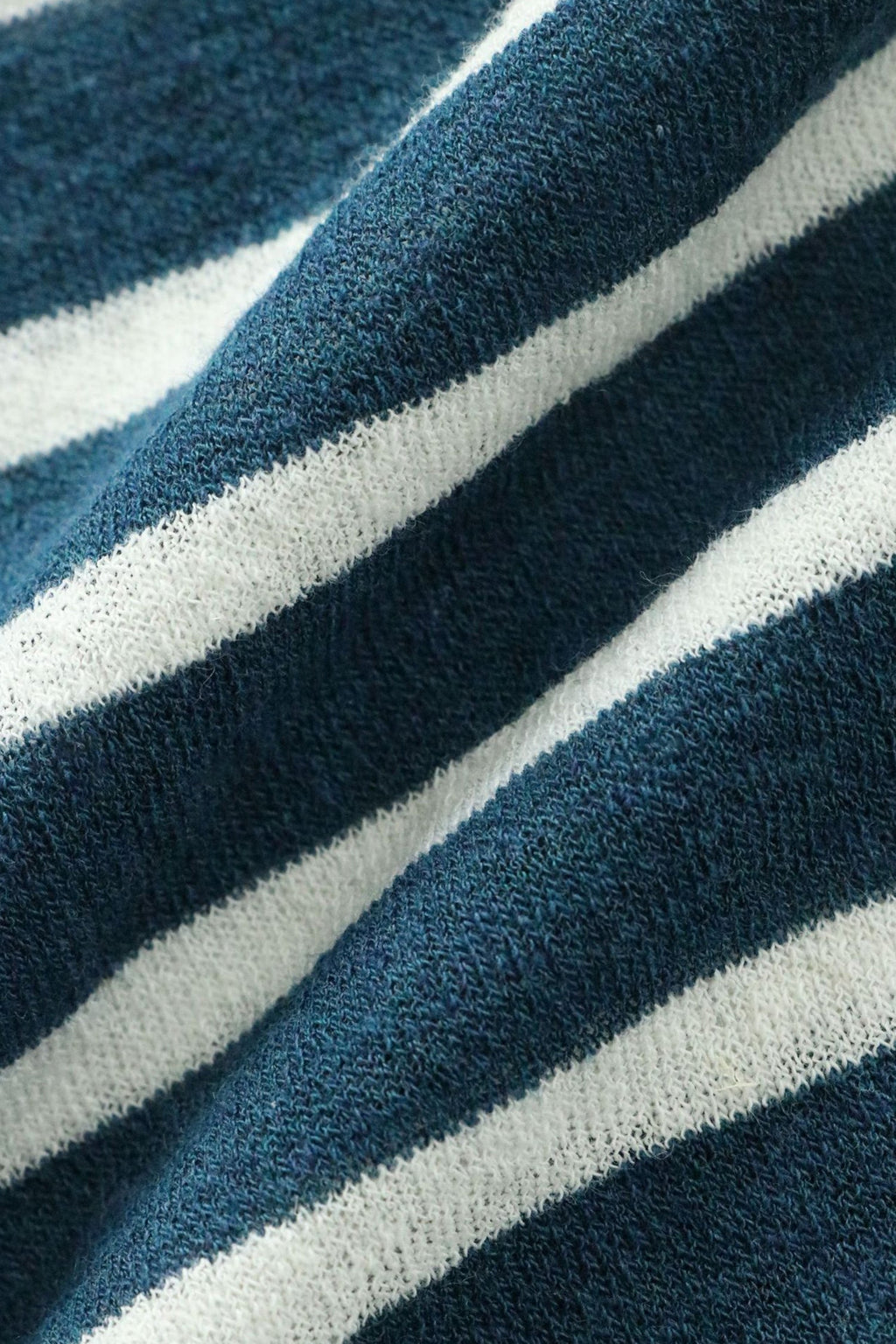 Oversized Japanese Linen Striped Long Sleeve T-Shirt
