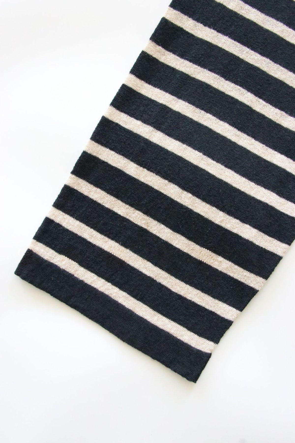 Oversized Japanese Linen Striped Long Sleeve T-Shirt