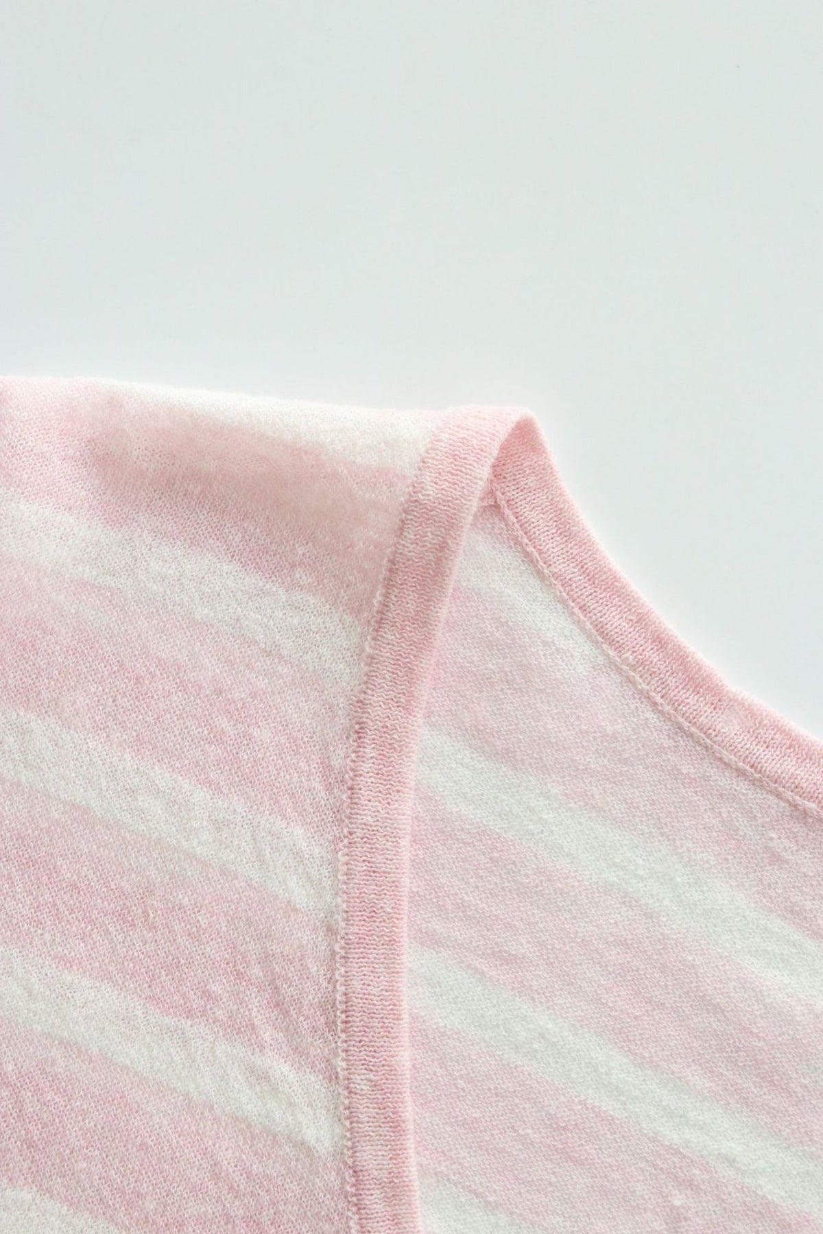 Oversized Japanese Linen Striped Long Sleeve T-Shirt