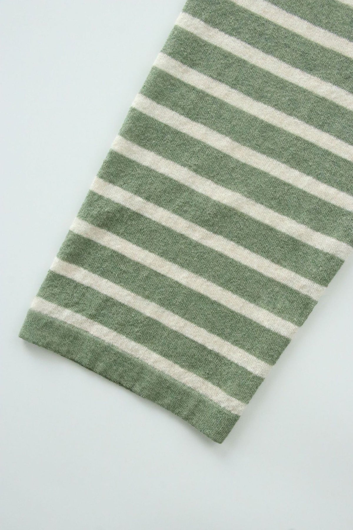 Oversized Japanese Linen Striped Long Sleeve T-Shirt