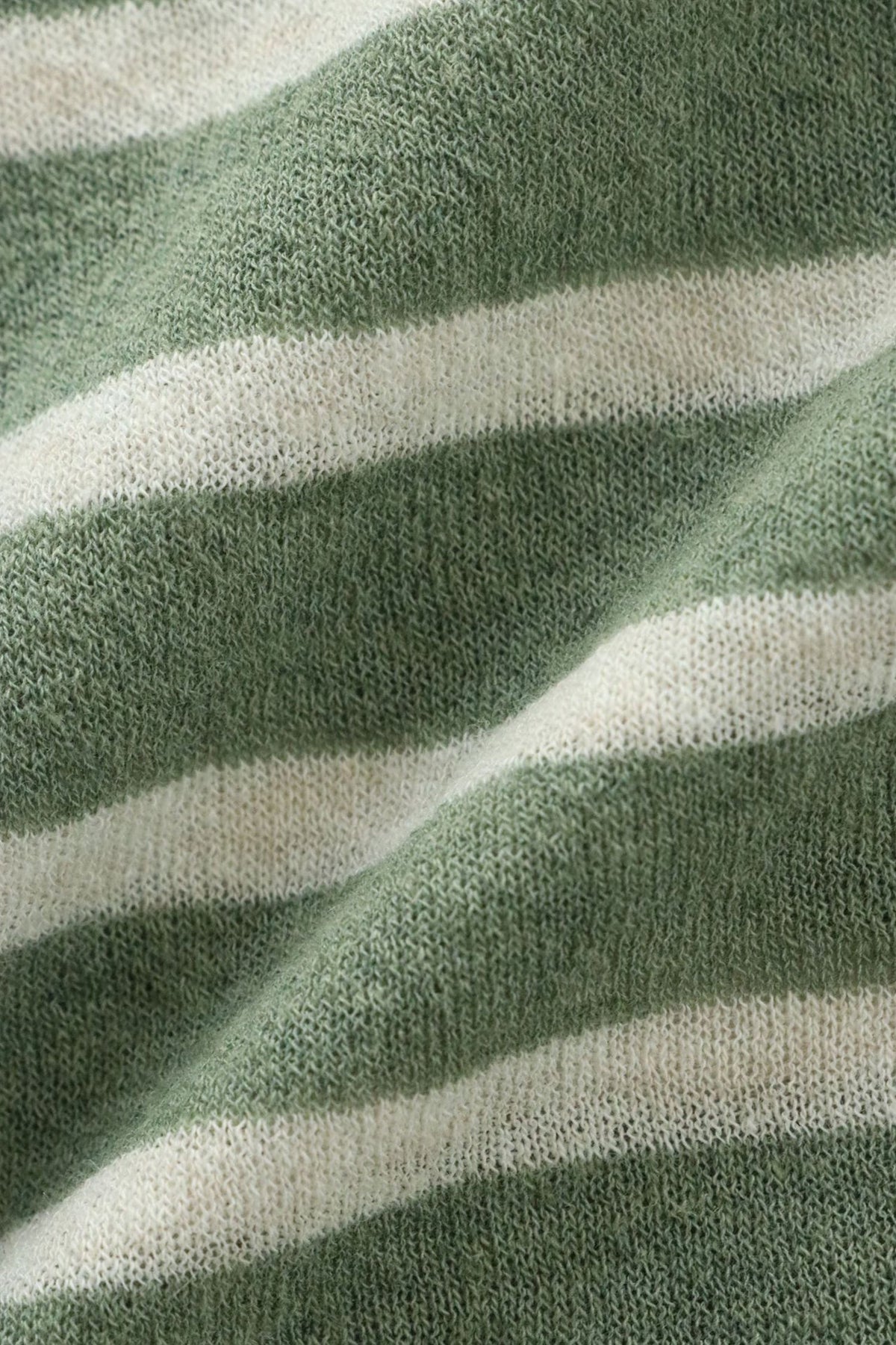Oversized Japanese Linen Striped Long Sleeve T-Shirt