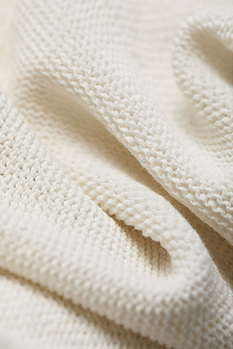 Oversized Linen-Cotton Knit Long-Sleeve Drop-Shoulder T-Shirt