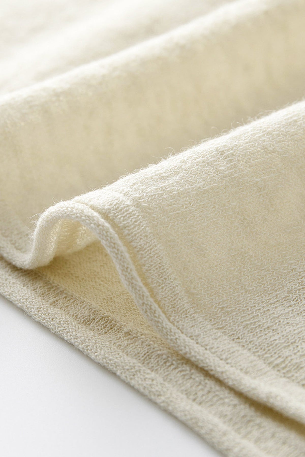 Oversized Linen Long Sleeve Crewneck T-Shirt