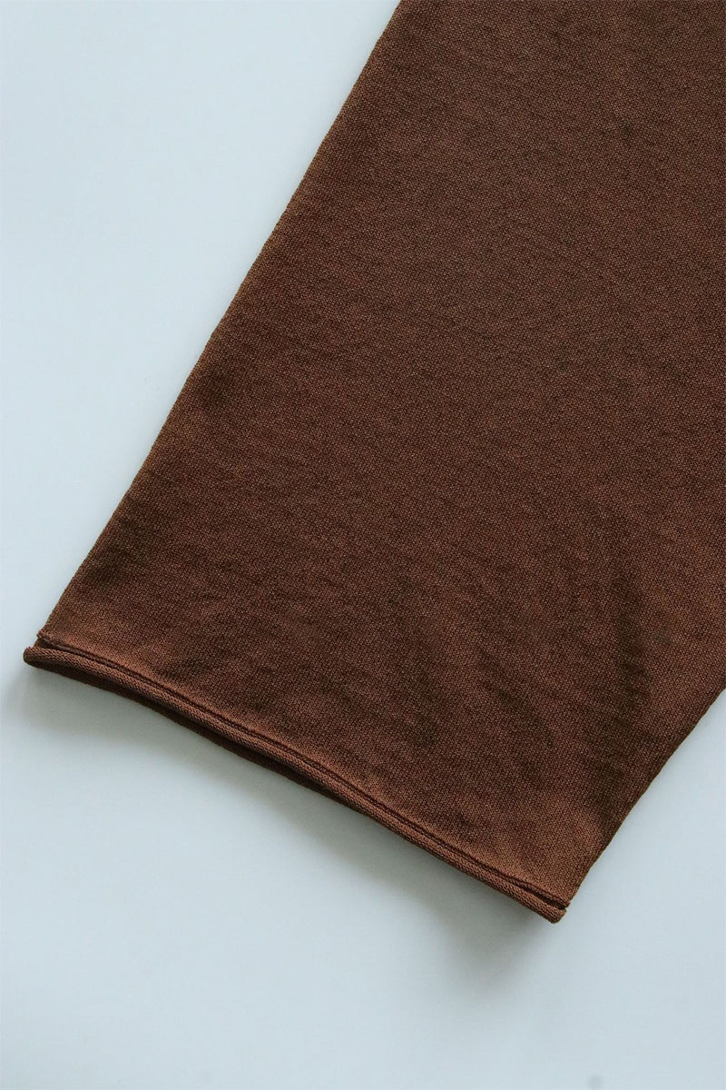 Oversized Triacetate-Cotton Long Sleeve Polo T-Shirt