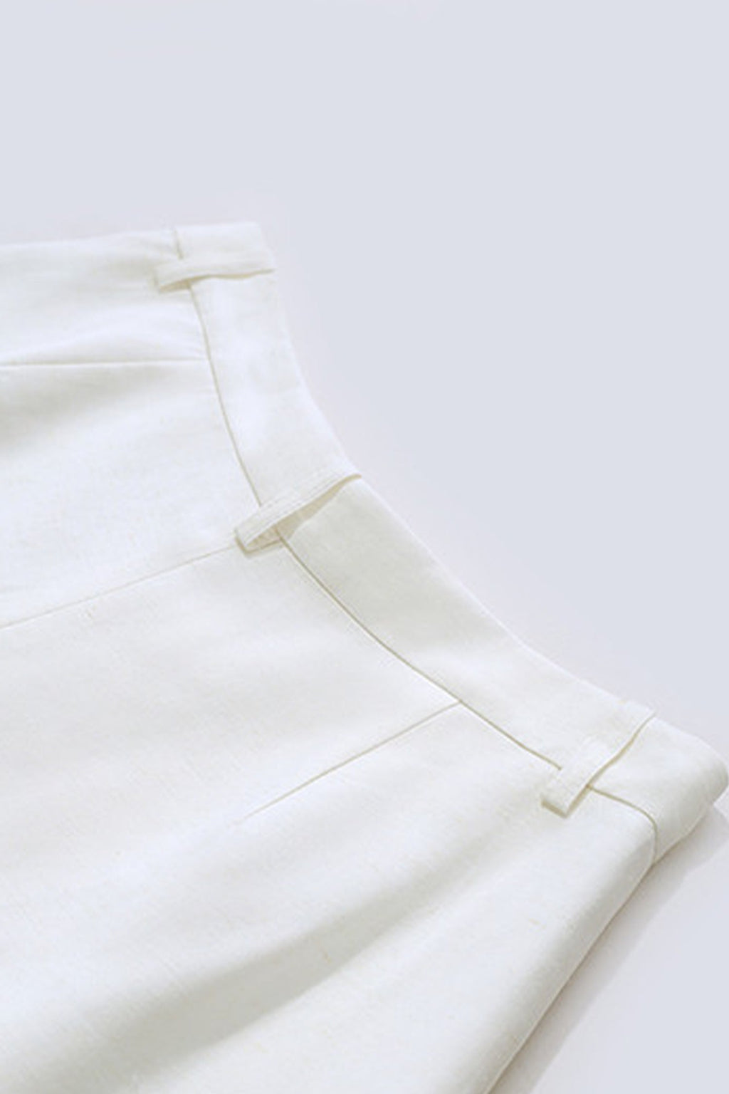 Pleated High-Waist Bermuda Shorts