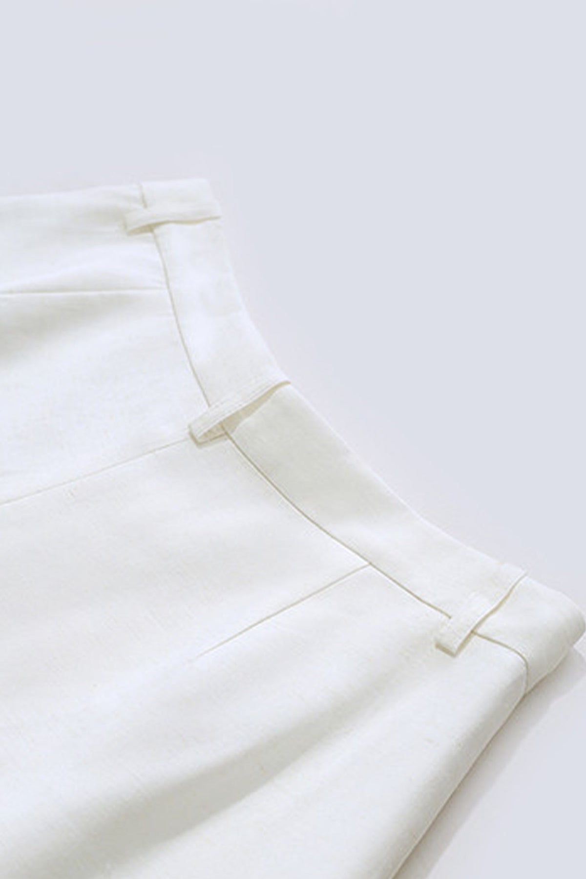 Pleated High-Waist Bermuda Shorts