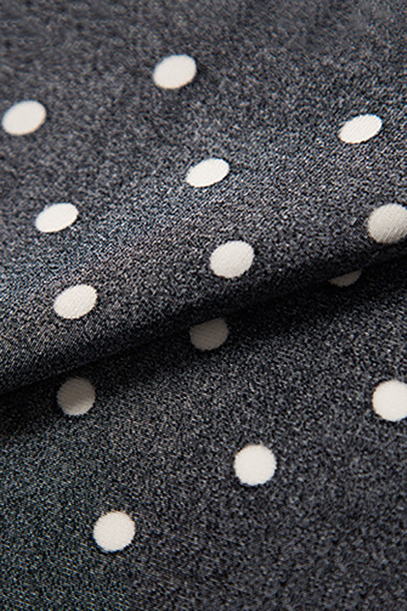 Polka-Dot V-Neck Midi Slip Dress in Triacetate-Blend