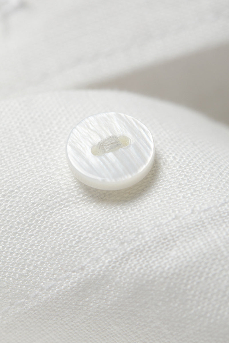Premium French Linen Long Sleeve Button-Down Shirt